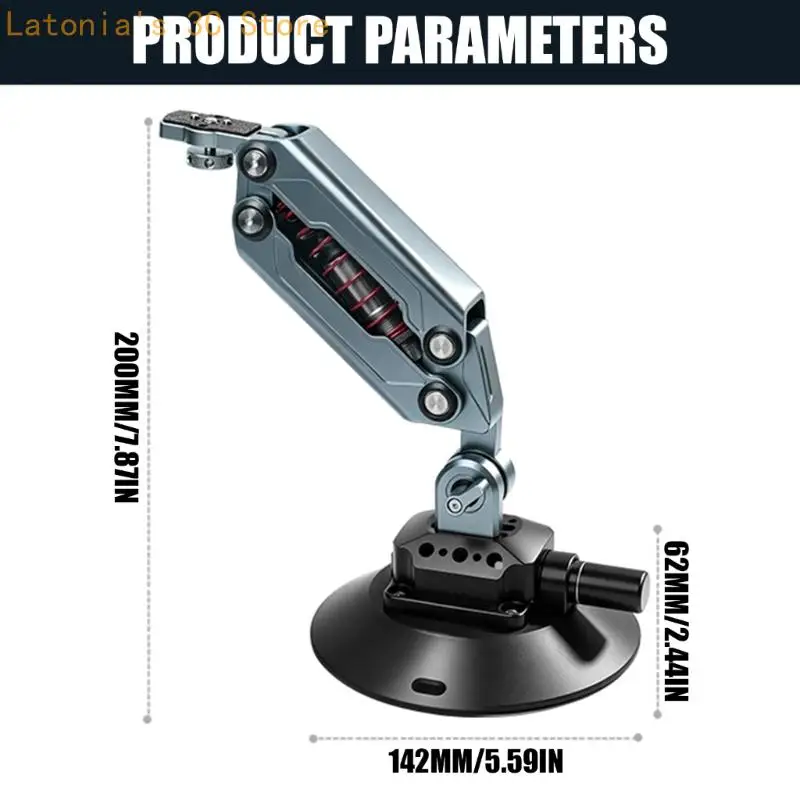 Kamerahalter Auto mit Saugnapf und stoßdämpfender Unterstützung X3UB – Detail 6