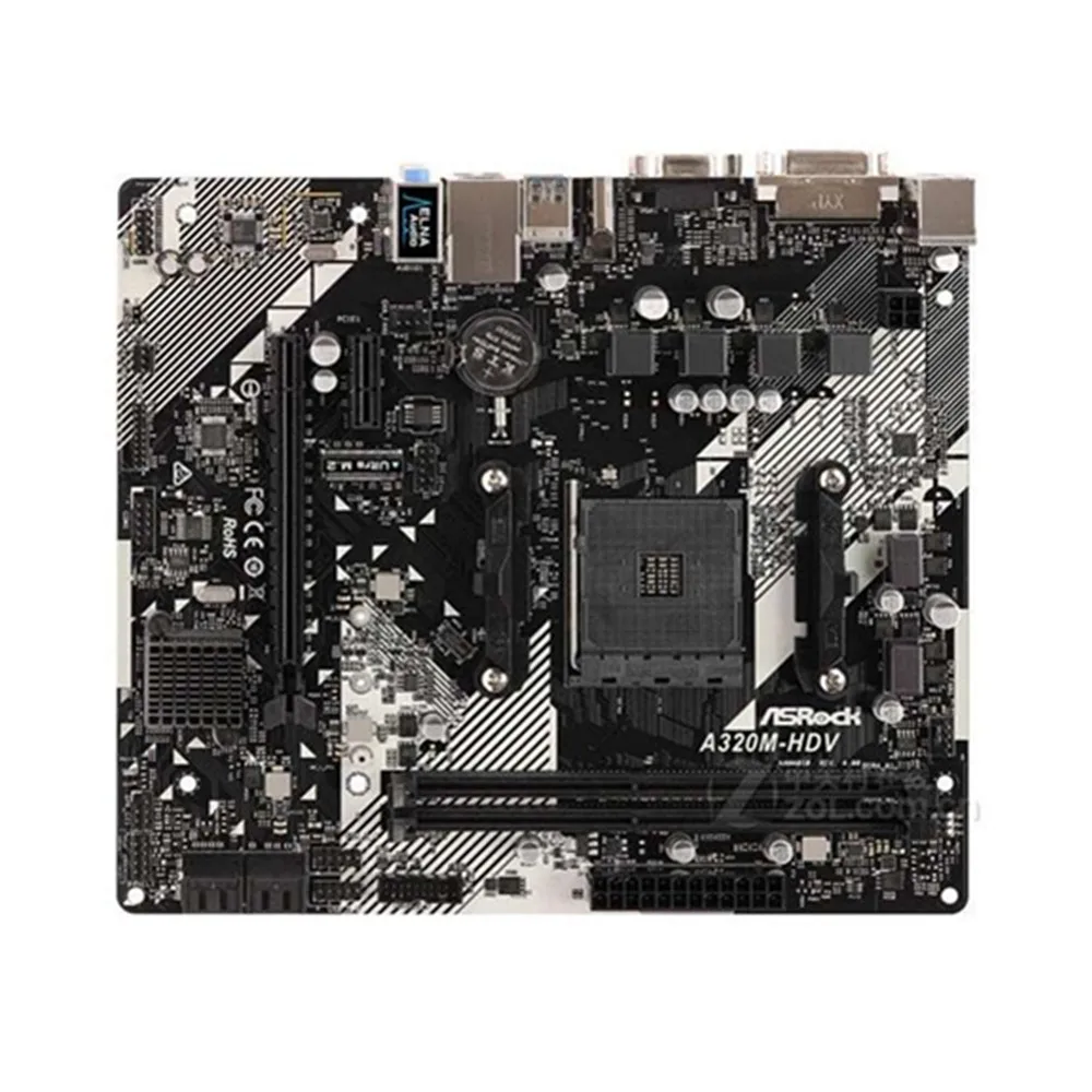 

A320 Motherboard For A320M HDV R4.0 Socket AM4 DDR4 32GB M.2 PCI-E 3.0 support R3 R5 R7 R9 AMD cpu USB3.1 VGA Micro ATX