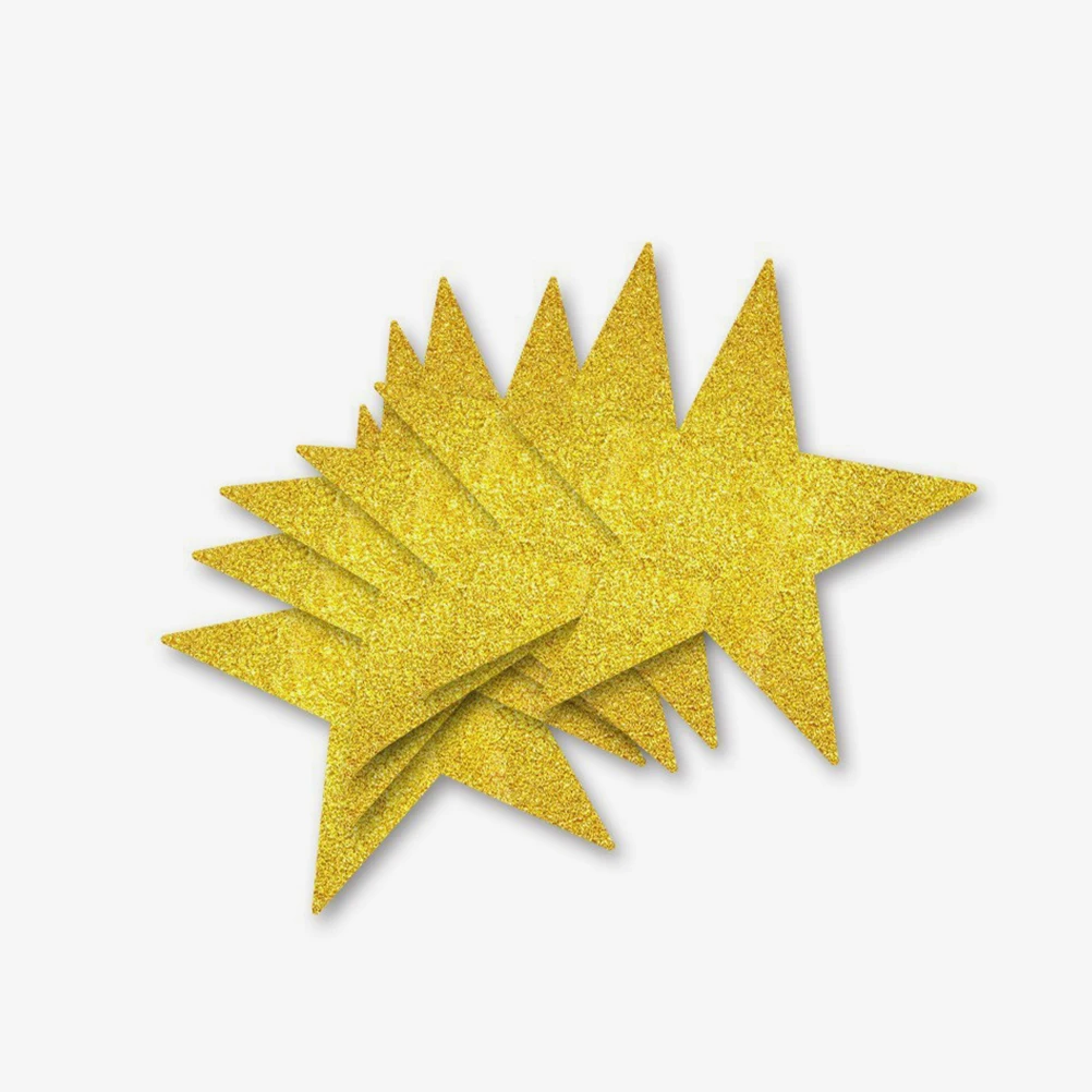 

40 Pcs Five-pointed Star Paper Cutting Classroom Decorations Bulletin Board Cheer Poster Blackboard for