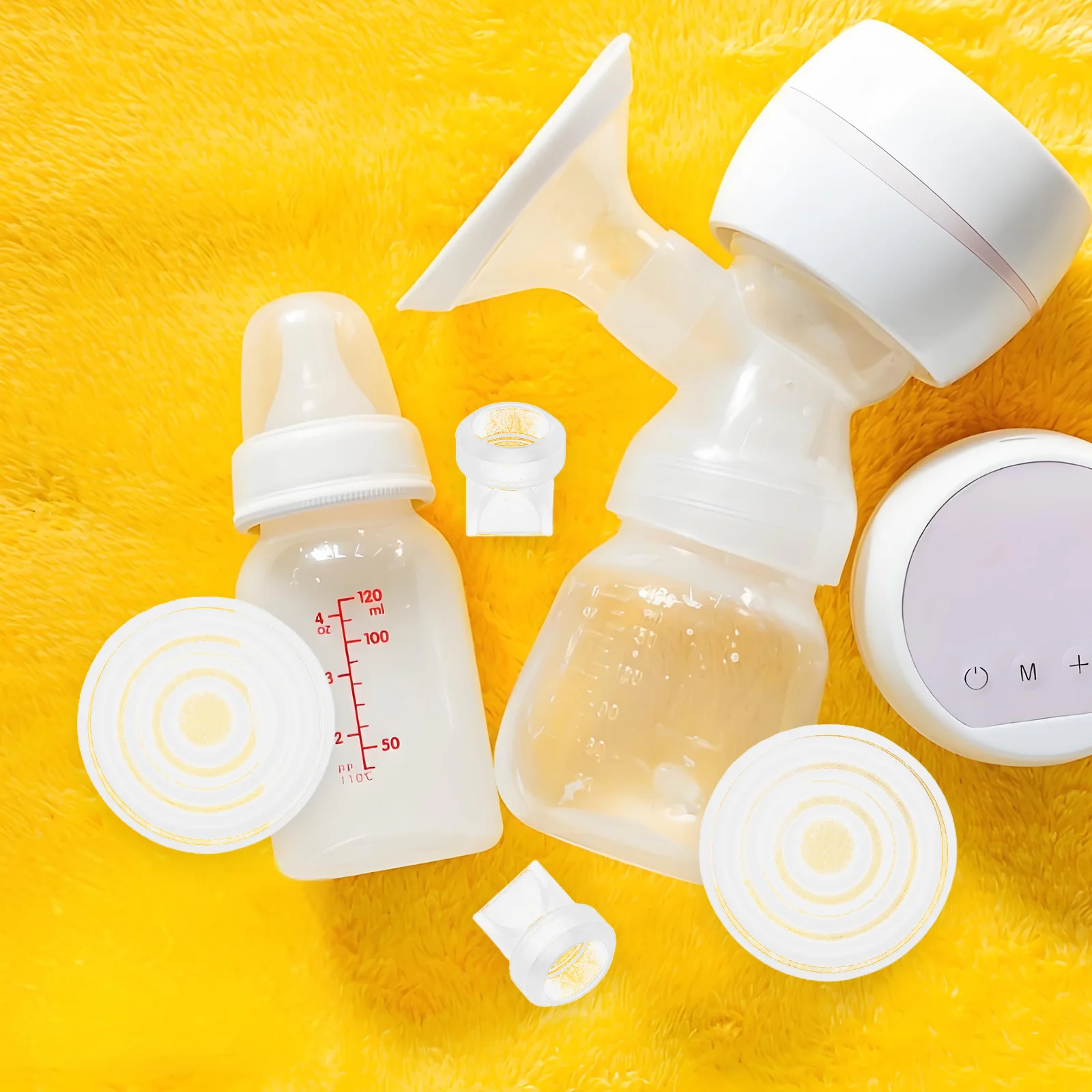 

1Set Silicone Breast Pump Diaphragm Duckbill Valve Replacements Leak-Proof Washable Flange Insert Flexible Pumps Accessories