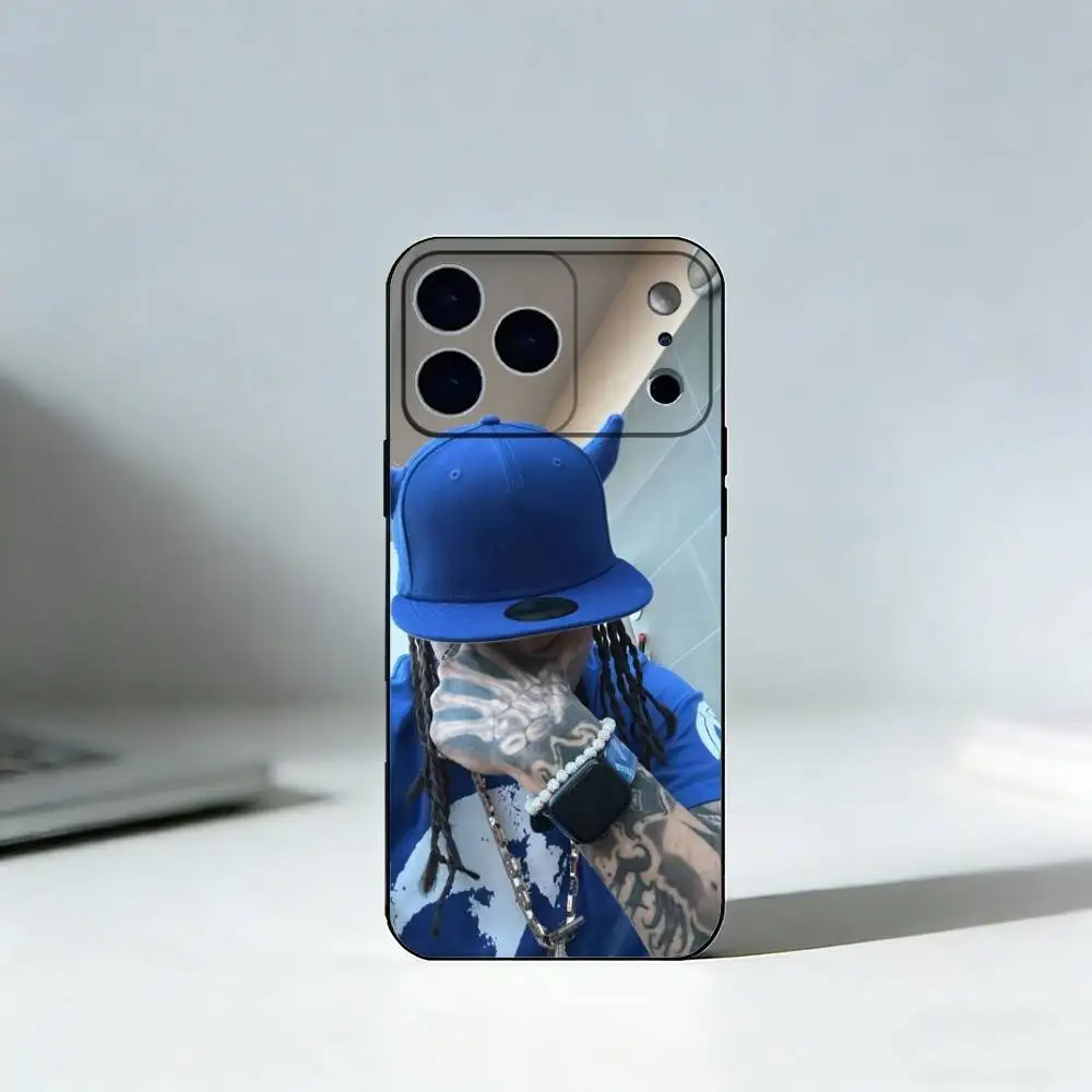 Чехол для телефона R-Rondodasosa R-Rapper для iPhone 17,16,15,14,13,12,11 Plus, Pro Max, мягкий силиконовый черный чехол