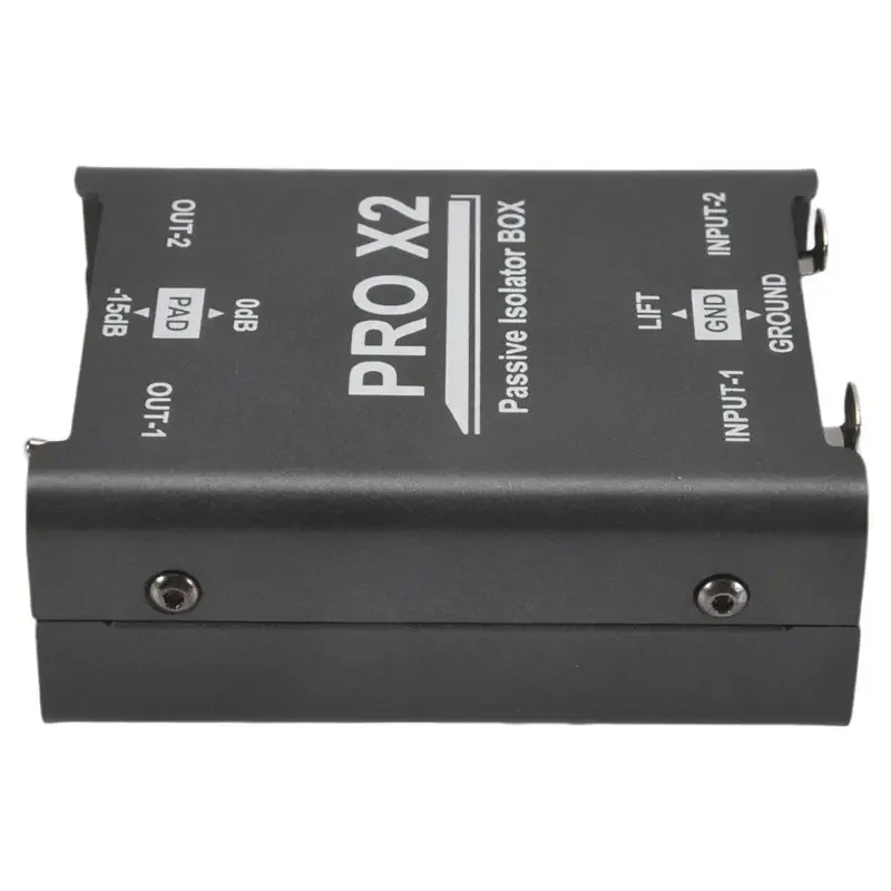 For Mixer Live Broadcast 2-Way Audio Isolator Current Eliminator XLR 6.5 Permalloy Isolator