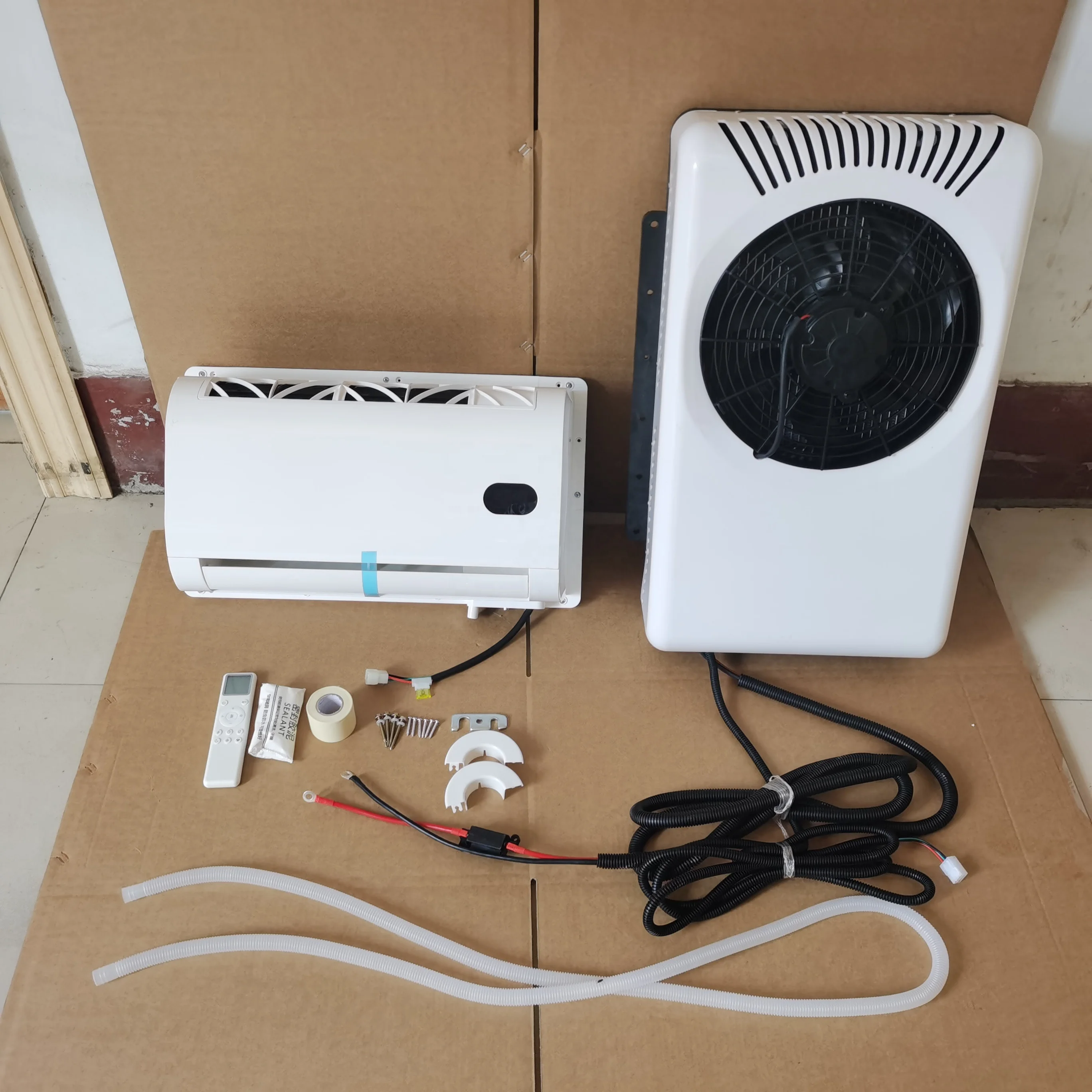 For Customized color tractor electric parking air conditioner 12v 24v RV parking air conditioner