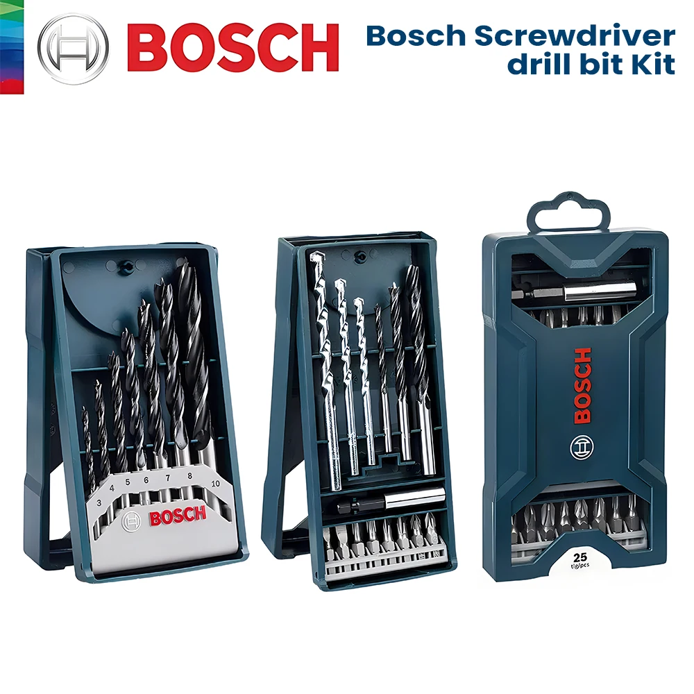 Bosch-broca de Alta Dureza Grupo Chave de Fenda Kit de Mistura Impacto Bits Driver Bosch Acessórios Power Tool Pcs 15 Pcs 25 Pcs