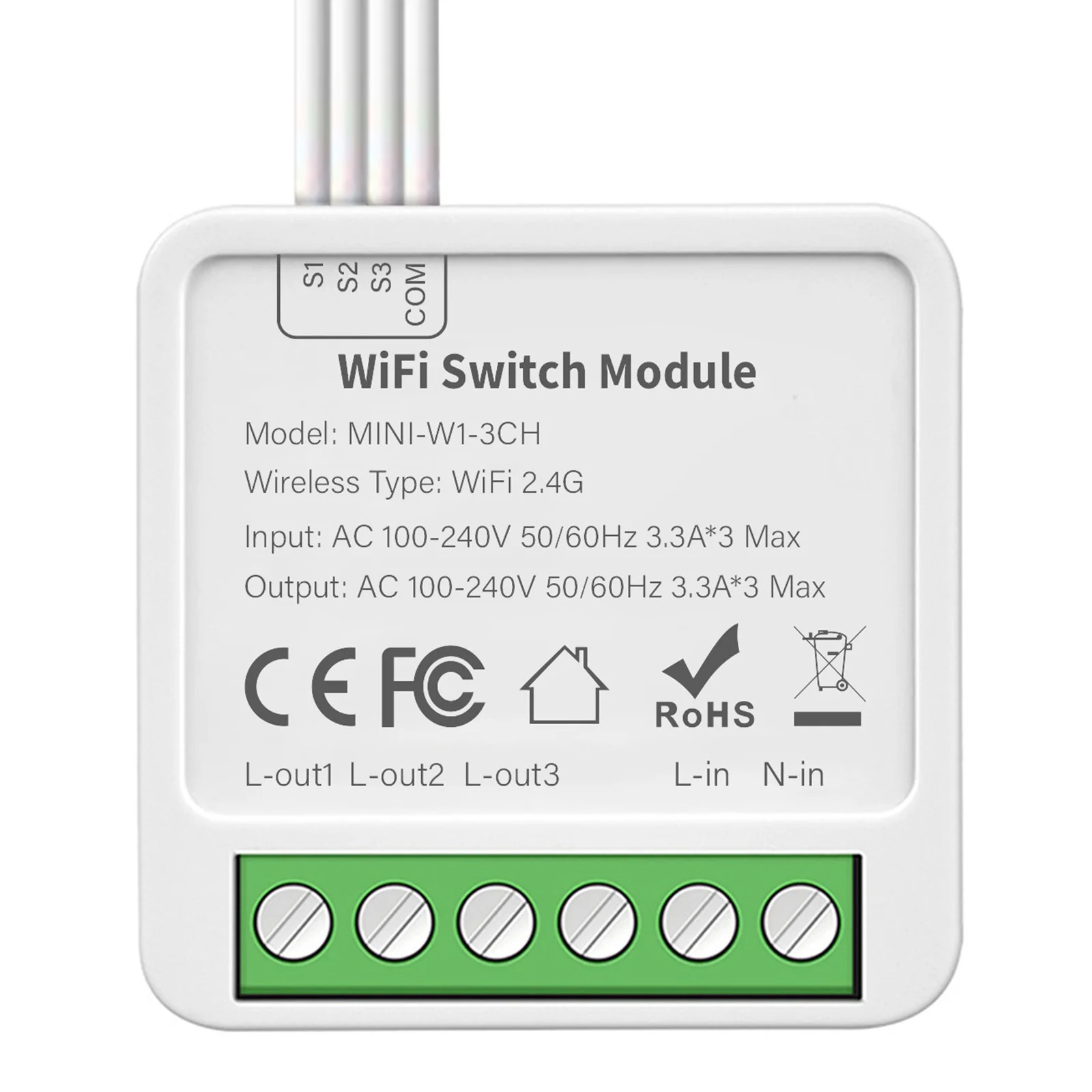For Tuya For Smart Switch Module WIFI 10A 234 Bit for Remote Control and Voice Assistant Integration in Home Automation