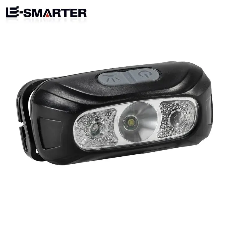 Mini Powerful Sensor Headlamp Night Fishing Camping USB Flashlight COB LED Head Light Torch Portable Headlights Front Lantern