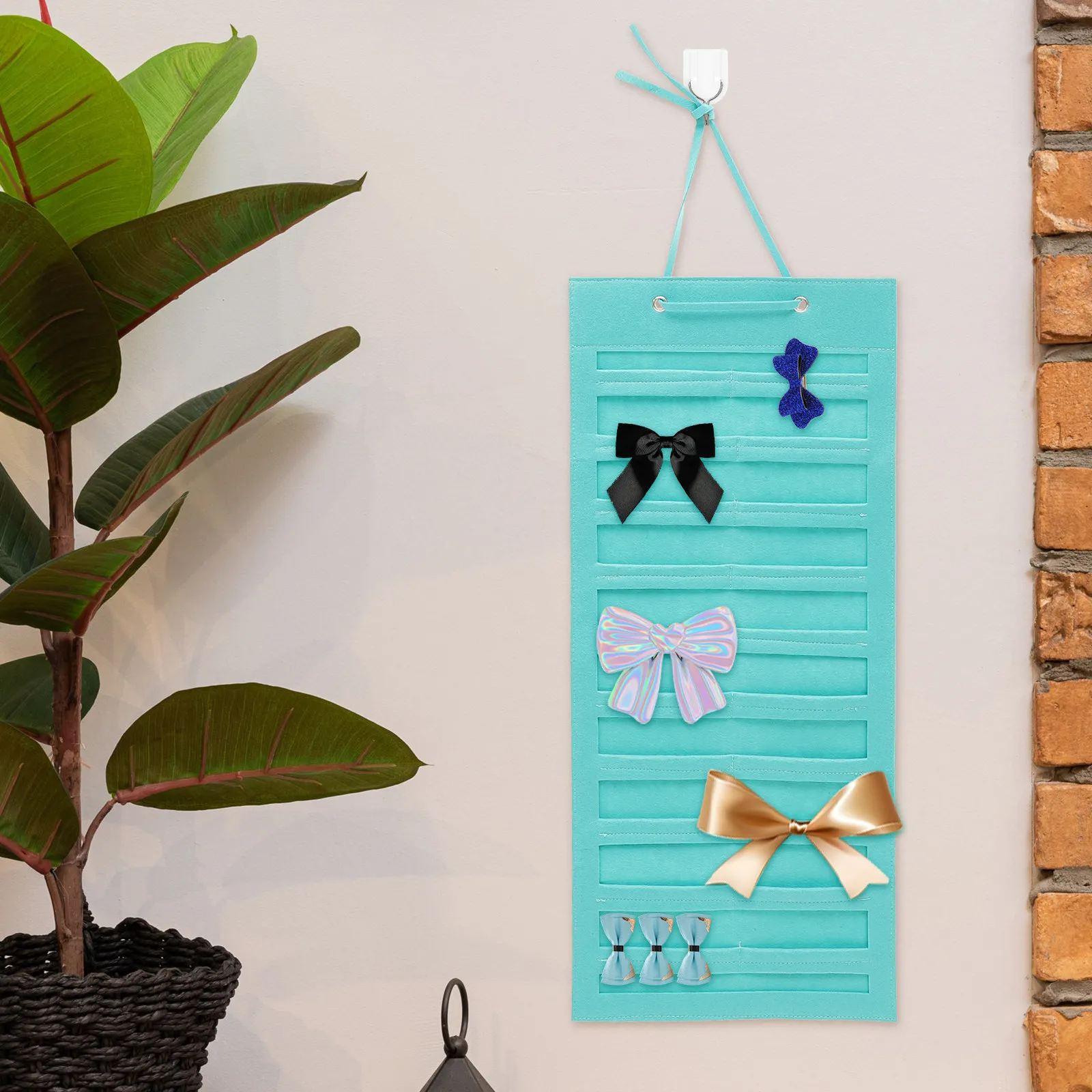 

Набор из 2-х настенных органайзеров для очков, держателей для заколок и резинок для волос, для домашнего использования