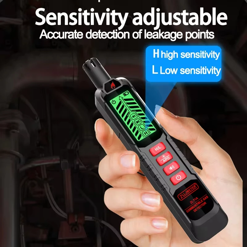 Handheld Combustible Gases Leak Detector USB Rechargeable Gas-sensitive Semi-conduct Analyzer Natural Gas Leak Tester Tools