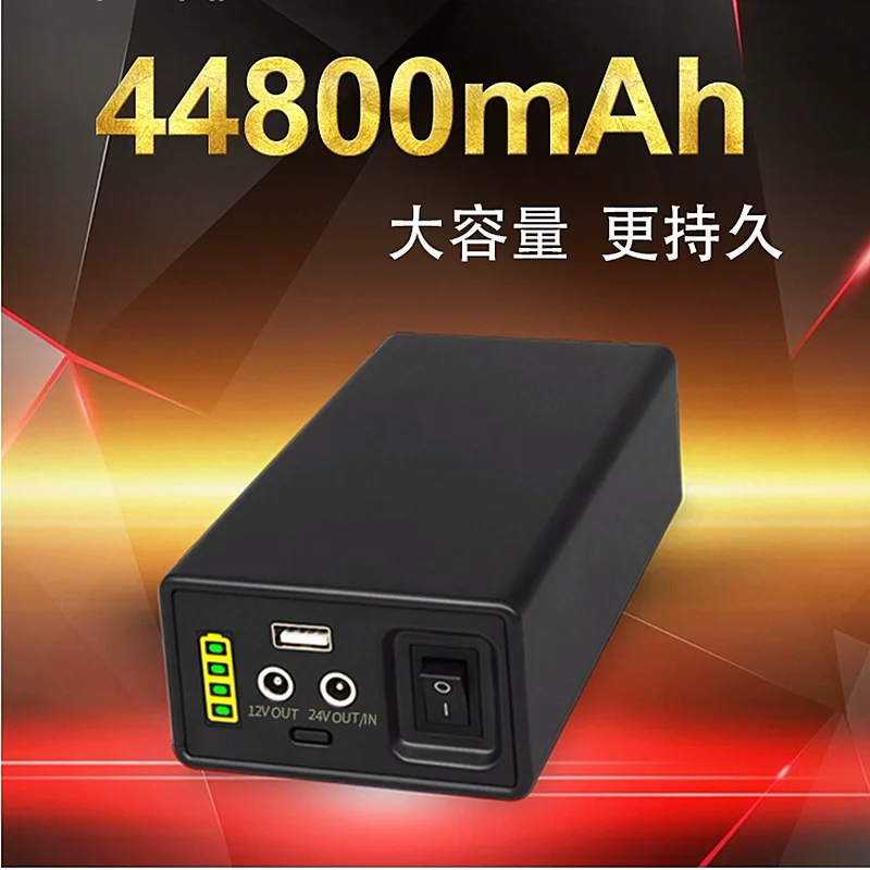 

24V/12V /5V 44800mah Lithium Ion USB Battery for UPS Router,Laptops,Monitoring,Digital Products Multi-purpose Power Source