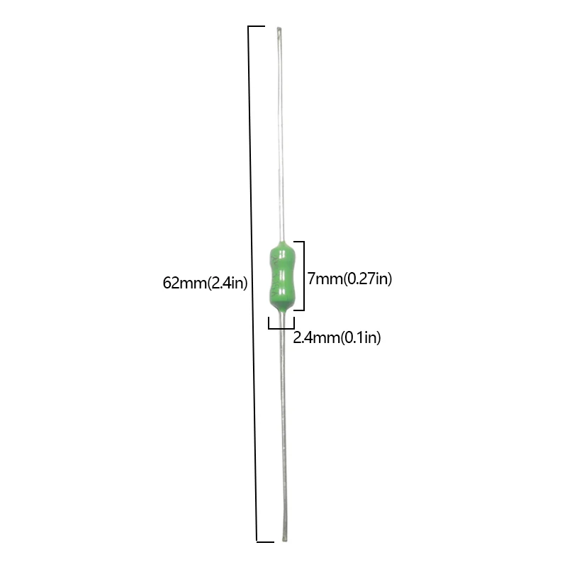 【10PCS】Axial Lead Green Fuse 0.062A 0.1A 0.25A 0.75A 1A 2A 3A 4A 5A 6A 7A 10A 15A Fast Blow PICO Resistance Fuse
