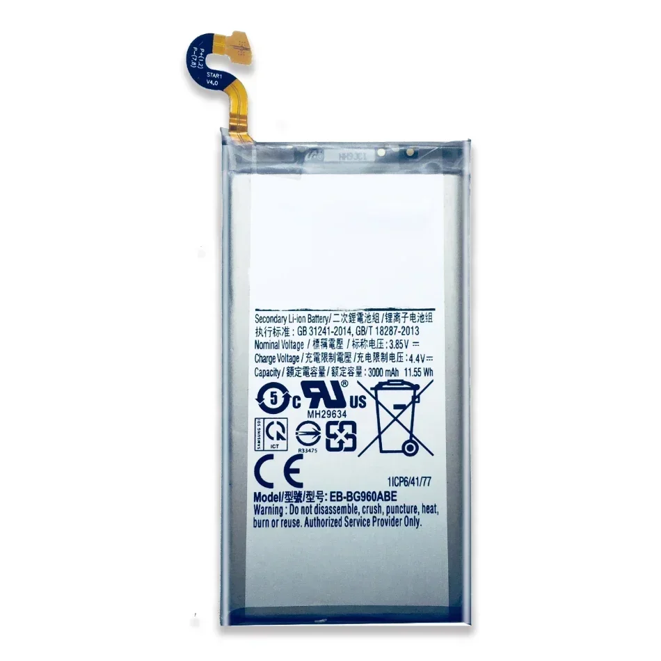 Replacement For Samsung Galaxy S9 G9600 SM-G960F SM-G960 G960F G960 EB-BG960ABE 3000Mah Phone Battery