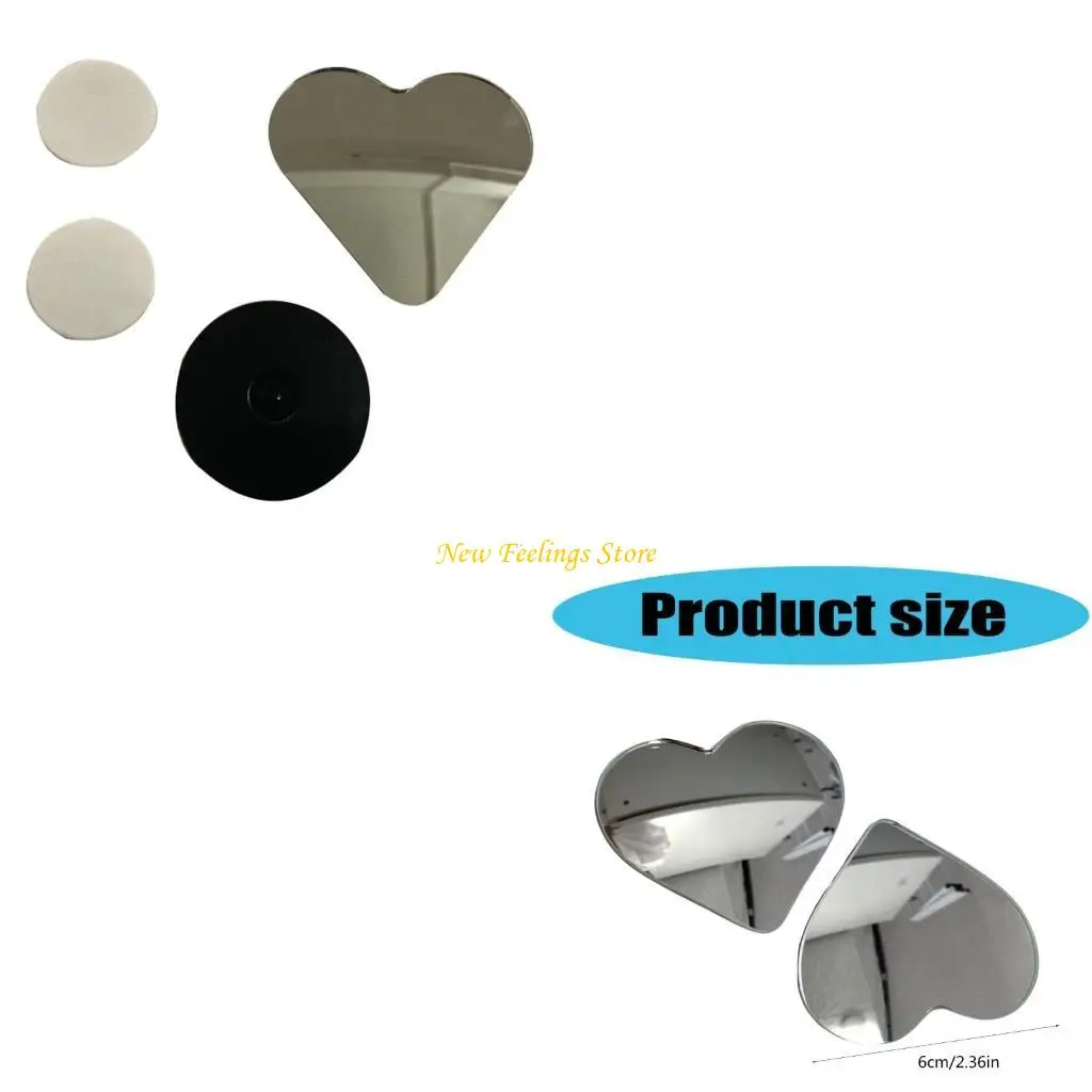 

J6BF Wide Side Mirror Easy Installation Blind Spots Mirrors Rearview Mirror