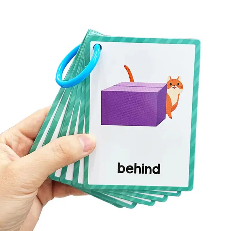 18 كلمة تعلم اللغة الإنجليزية لمرحلة ما قبل المدرسة مع بطاقات تعليمية لمرحلة ما قبل المدرسة للأطفال وبطاقات التعرف على الأطفال وبطاقات الجيب والهدايا