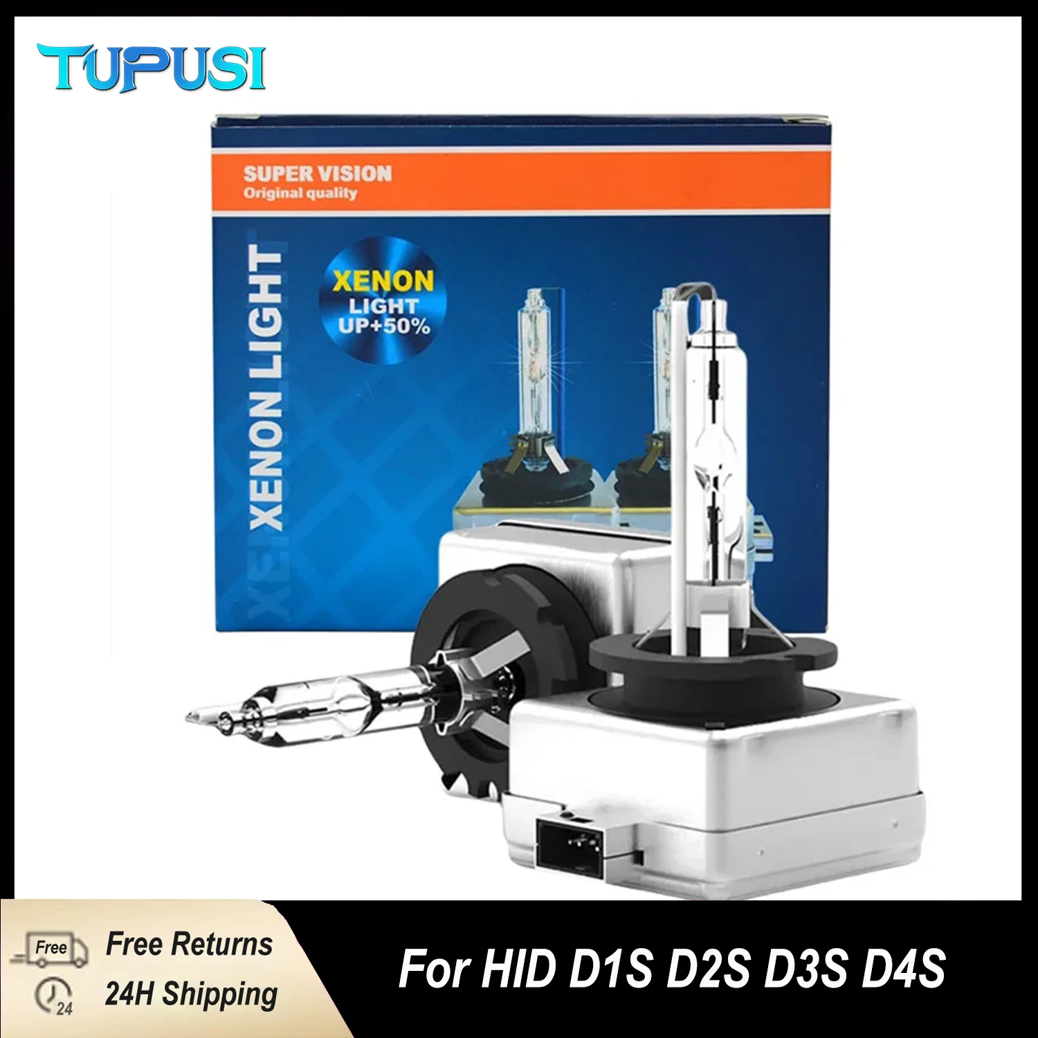 2 шт. Super Vision 55 Вт D1S 4300K HID ксеноновые лампы 4300K D3S оригинальные 35 Вт ксеноновые лампы 12 В автомобильные фары D1R HID Light