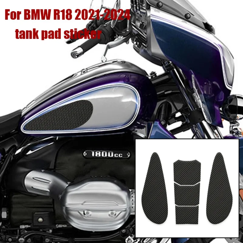 

Для BMW R 18 R18 1800 CC 1800cc 2020 2021 2022 -2024 мотоциклетные ручки для бака Pad защитные наклейки газовое топливо комплект колено