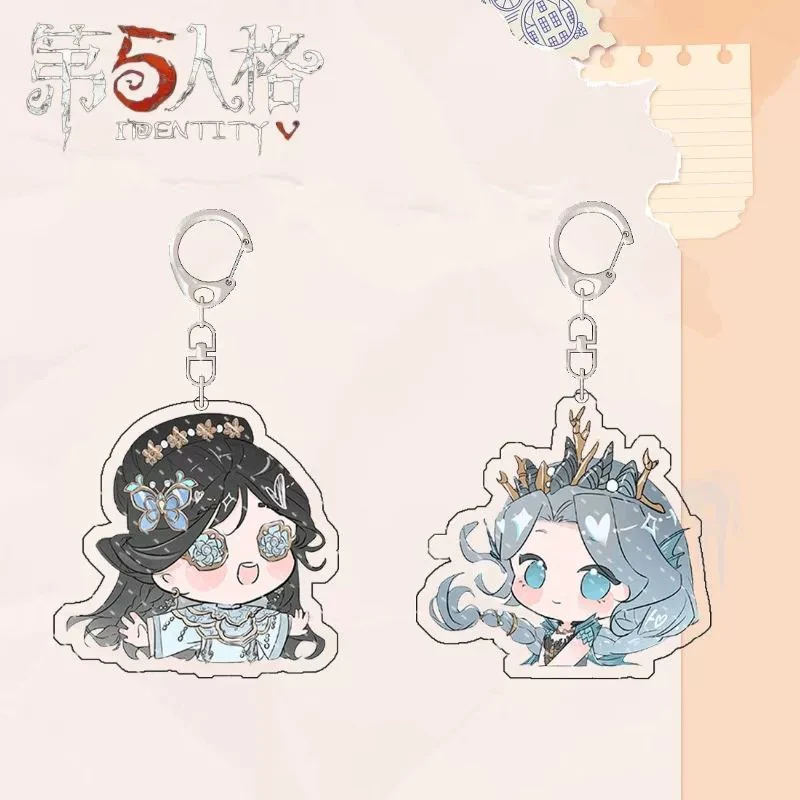 Anime Identity Ⅴ Naiad Grace Antiquarian Qi Shiyi Cosplay Cute Pendant Acrylic Hanging Drop Keychain Game Birthday Xmas Gift