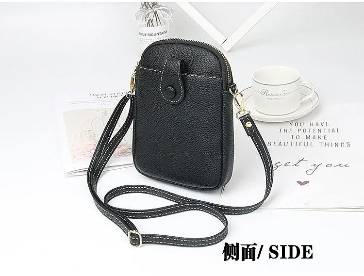 Modische Handytasche Damen Umhängetasche Einschultrige Mini Quadratische Tasche Kartenhalter Tragbare PU-Leder Geldbörse – Detail 11