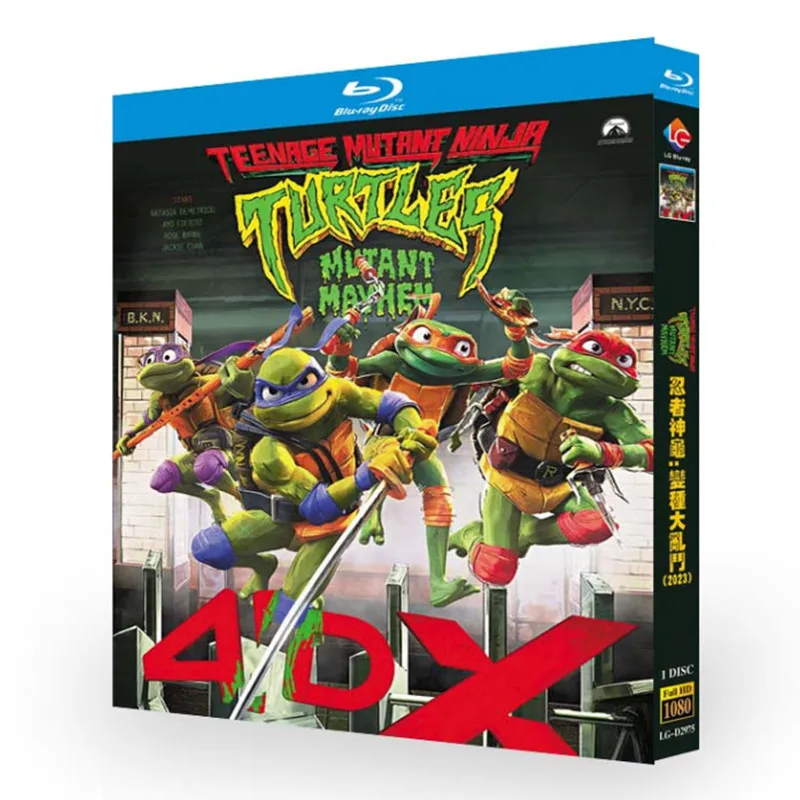 

Черепашки-ниндзя: Мутантный хаос 2023, Blu-ray диск