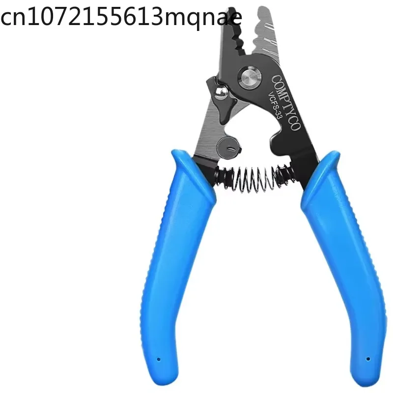 VCFS‑33 Three‑Hole Fiber Optic Wire Stripper Hand Cable Stripping Tool for FTTH FTTX Telecom On‑Site Installation Work