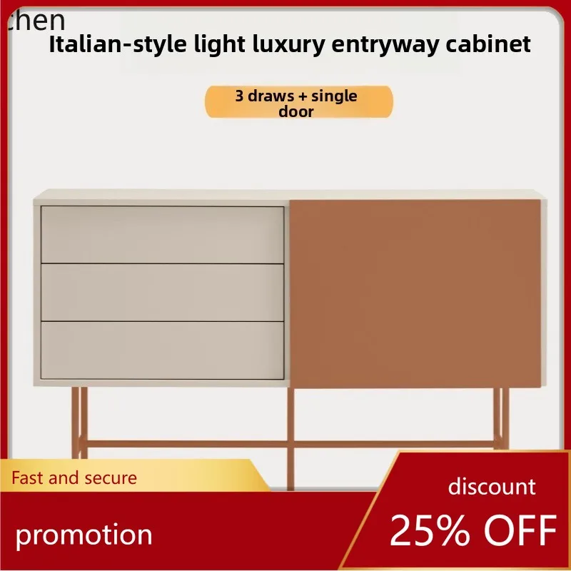 

LXC Minimalist Lacquer Entrance Cabinet Modern Simple Small Apartment Storage Organizer Tea Wine Cabinet