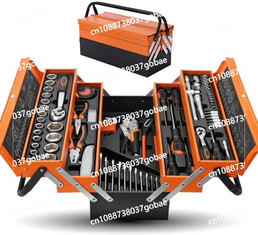 

85-Piece toolbox ratchet wrench high-precision sleeve combination