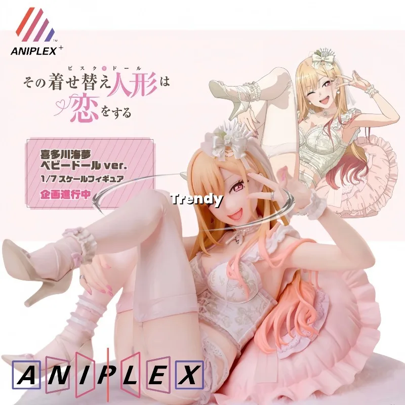 

Genuine Aniplex Claynel Prepainted Sono Bisque Doll Wa Koi O Suru Kitagawa Marin Babydoll Ver. 1/7 H=115mm Anime Figure