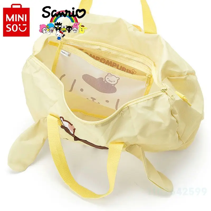 Miniso Sanrio New Women Portable Travel Bag Luxury Brand Fashion Travel Handbag Cartoon Cute Storage Luggage Bag Large Capacity