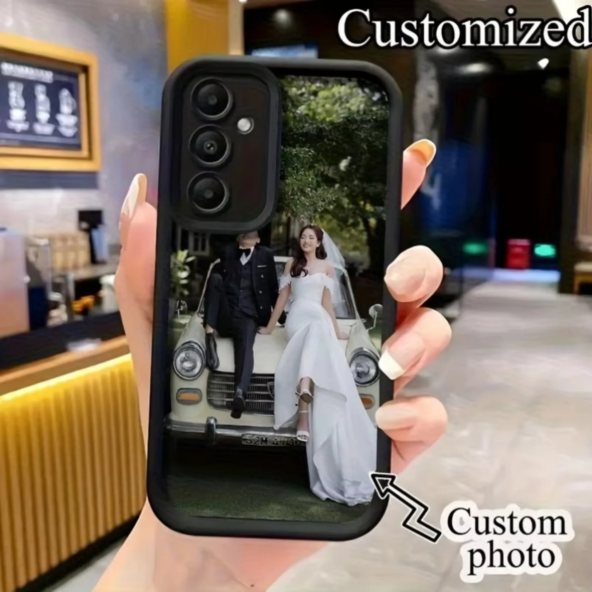 Silicone Case For Samsung Galaxy S26 S25 S24 S23 S22 S21 S20 Ultra Plus FE 2022 DIY Customized Forest Wedding Photo Matte Cover