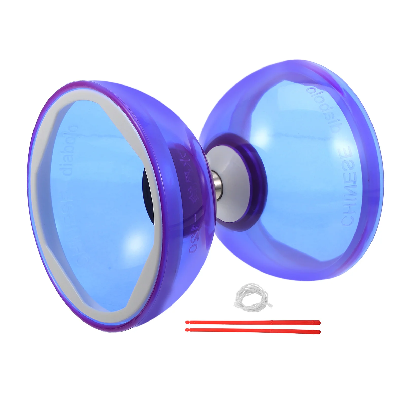 Bearing Diabolo Soft Rubber Double Wheel Outdoor Fitness Chinese Yoyo Triple Toy Kid Toys