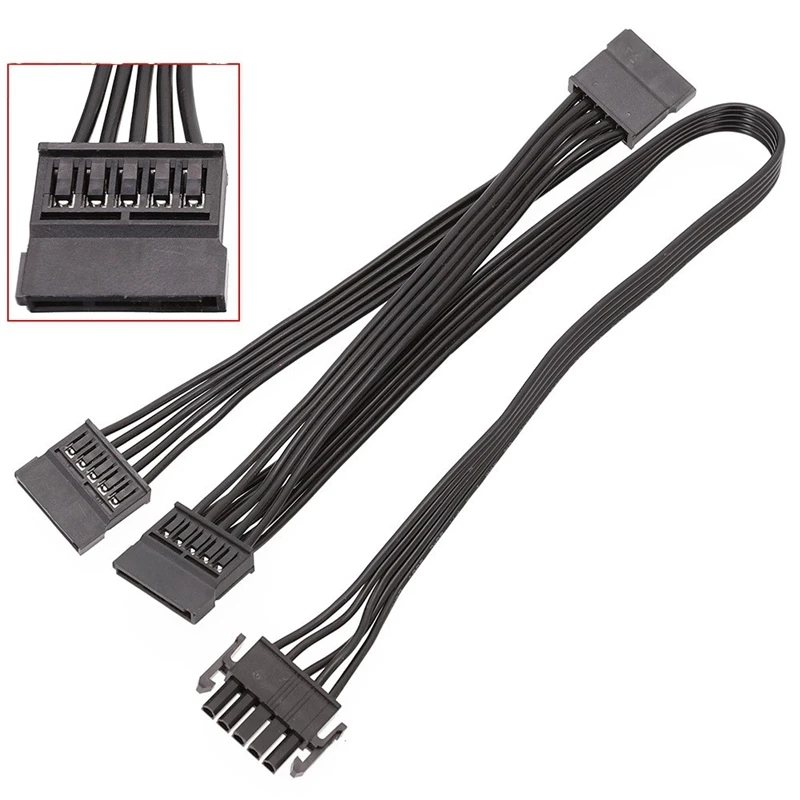 5Pin To 3 Port SATA Peripheral Power Supply Cable For Enermax Modular PSU