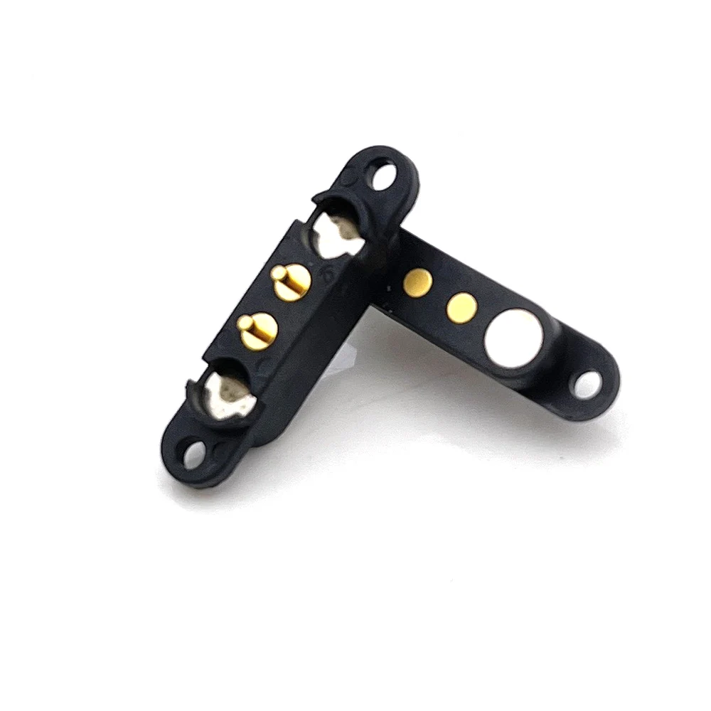 1sets 2A  4 Pin Waterproof DC Magnetic Pogo Pin Connector Male Female Spacing 2.54mm Spring Loaded DC Power Socket