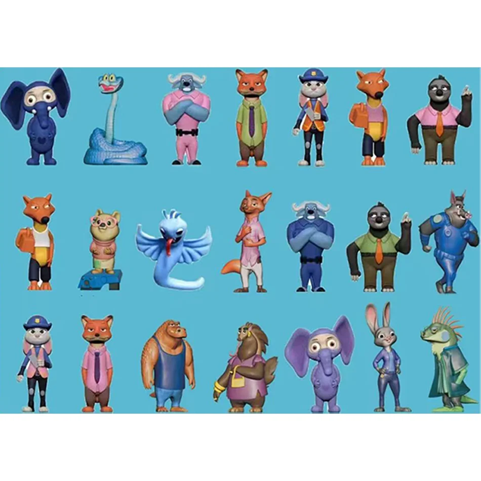 2025 New Zootopia Judith Nick Trendy Blind Box Blind Box Gift Toy Model Anime Collection Ornament