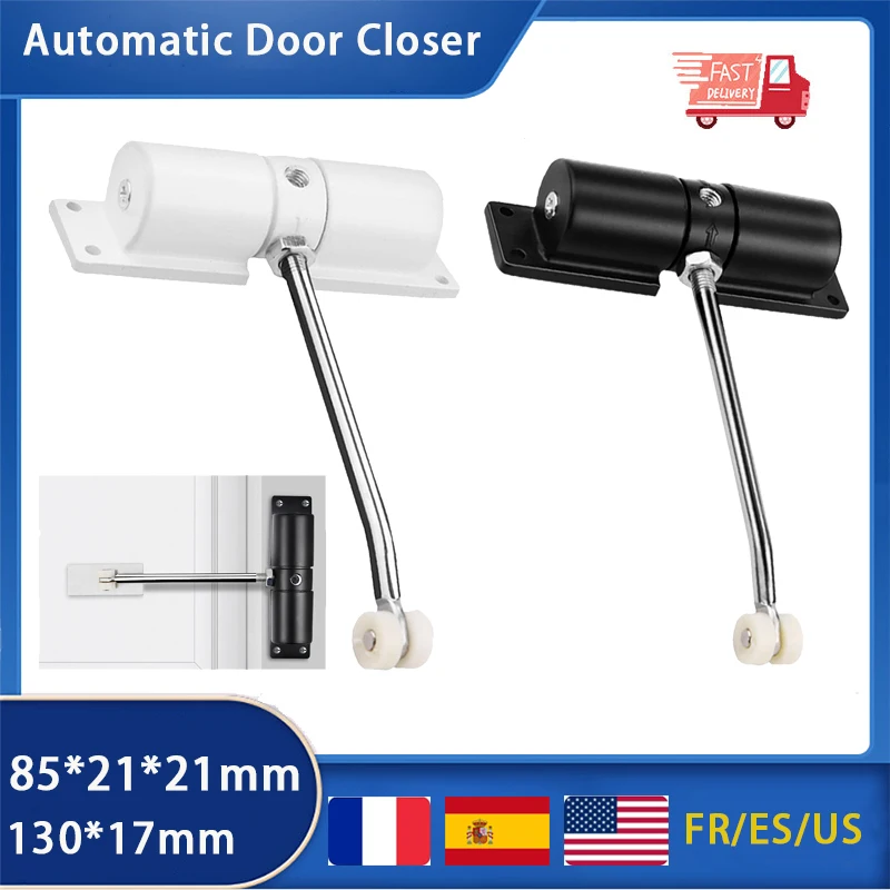 

Aluminum Alloy Automatic Door Closer, Adjustable Door Closer, Spring Automatic Door Closing Device, Fire Rated Door Stopper