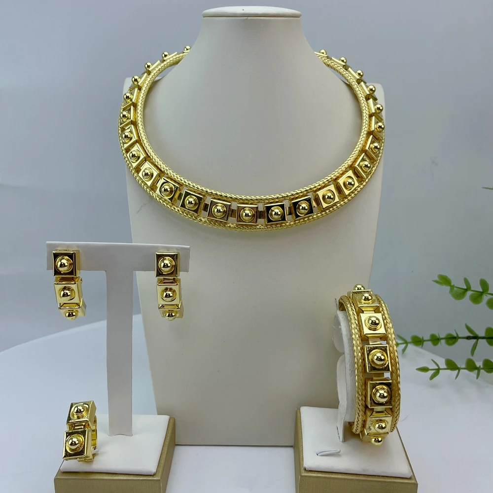 

Simple Brazilian Jewelry Fine Jewelry Sets for Women Party FHK29108