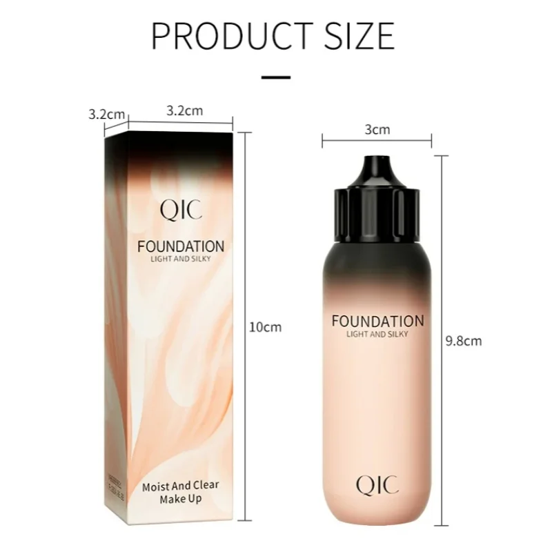 30 ml Flüssige Foundation Creme Wasserdicht Öl-kontrolle Abdeckung Akne Basis Creme Make-Up Befeuchten Matte Concealer Kosmetik