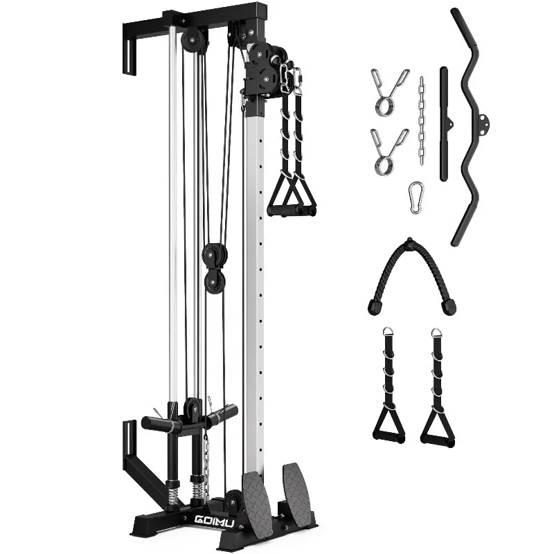 Wall Mount Cable Station, WM1 Cable Crossover Machine with 17 Positions, High and Low Cable Crossover Machine with