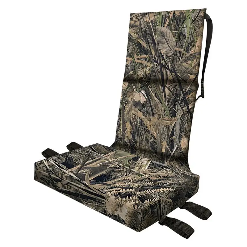 Tree Seat Adjustable Tree Stand Replacement Seat Comfortable Hunting Tree Seat Outdoor Camouflage Sitting Pad For Climbing