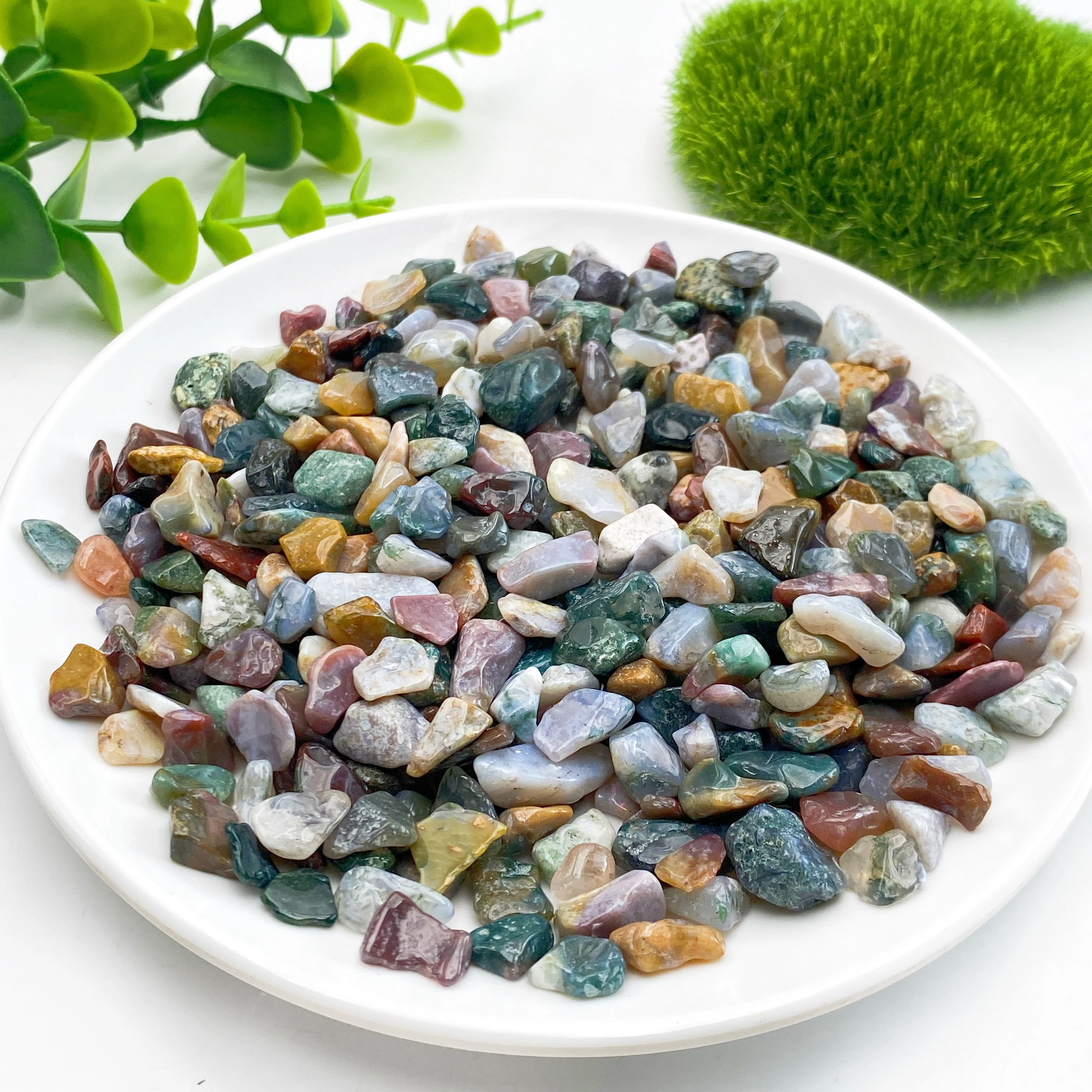 50g/100g/Beutel Naturstein Ozean Jaspis Material Kristall Kies Stein Chips Erz Mineralien Reiki Probe Edelsteine Aquarium Dekor