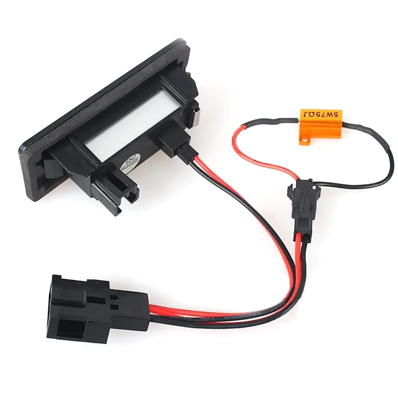 2Pcs Car LED License Plate Light with/without Decoder For SKODA Octavia 3 /For Superb B6 /For Rapid /For Yeti /For Fabia 24-SMD