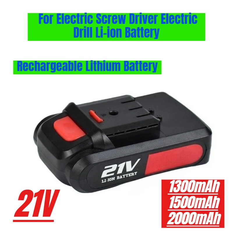 

21V 2000mAh Electric Drill Tool Rechargeable Lithium Battery for Electric Screw Driver Electric Drill Li-ion Battery