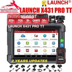 2024 New-LAUNCH X431 PRO V5.0/TT Car Diagnostic Tool with DBScar VII VCI CAN FD Auto OBD2 Scanner 36+ Reset Coding PK X-431 V