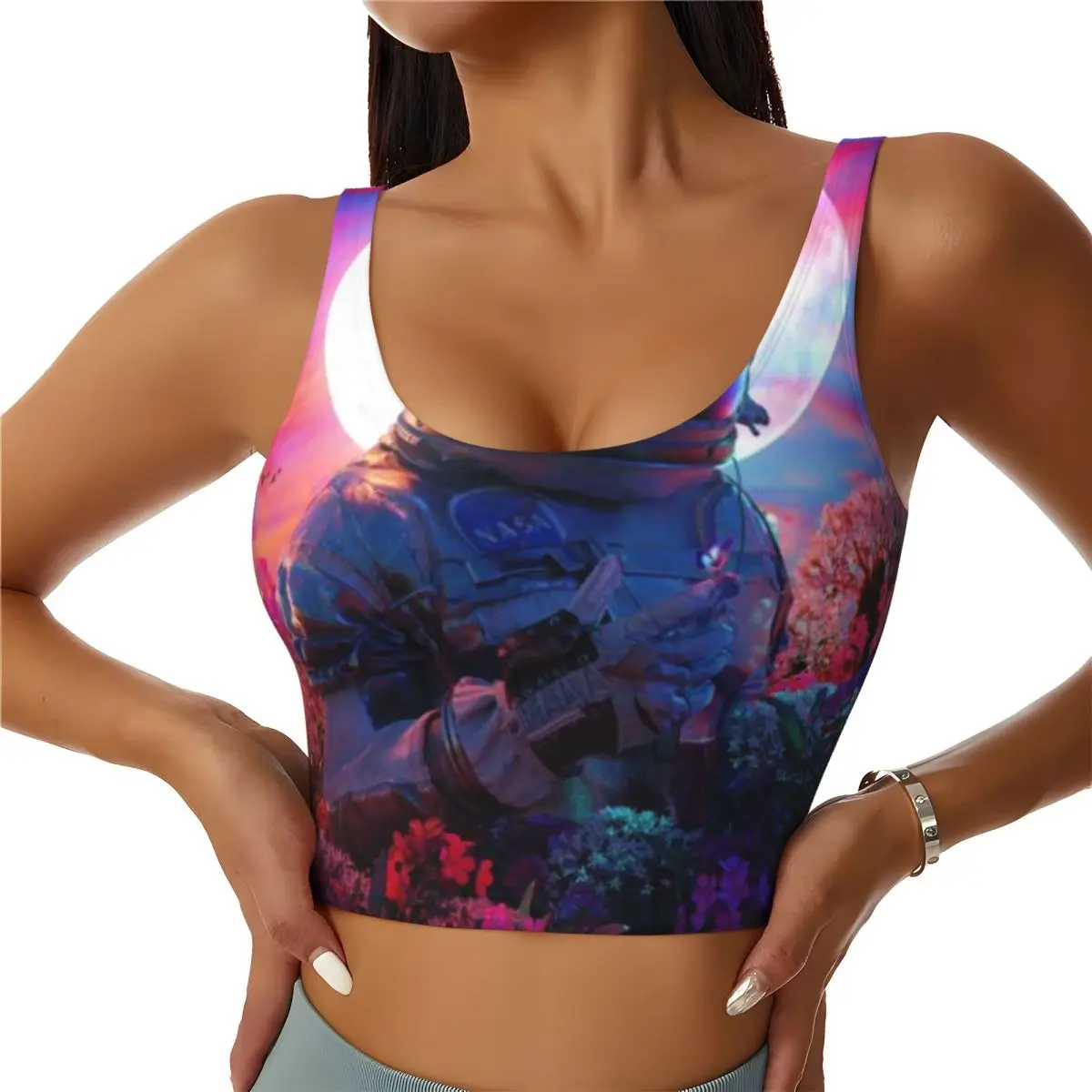 Lightweight Sports Tank In The Garden Night Sleep Wear Pilates Top