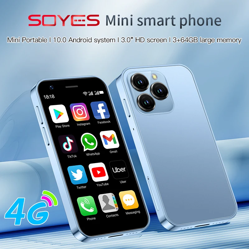 SOYES XS15/XS16 3G/4G Mini Smartphone 3.0inch 2GB+16GB/3GB+64GB 1000/2000mAh Dual SIM Small Phone