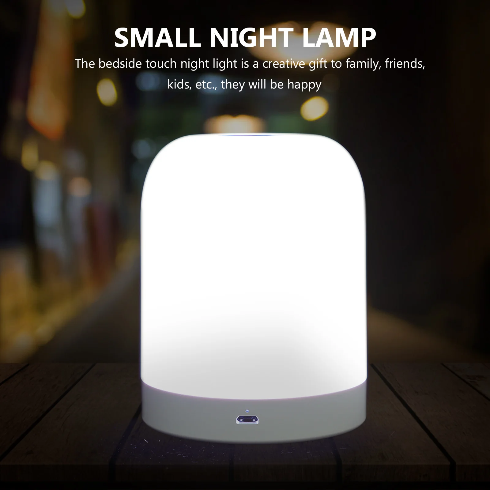 

Rechargeable Touch Night Light USB Dimmable Small Night Lamp Fine Workmanship for Bedroom Nursery Cordless Lamp