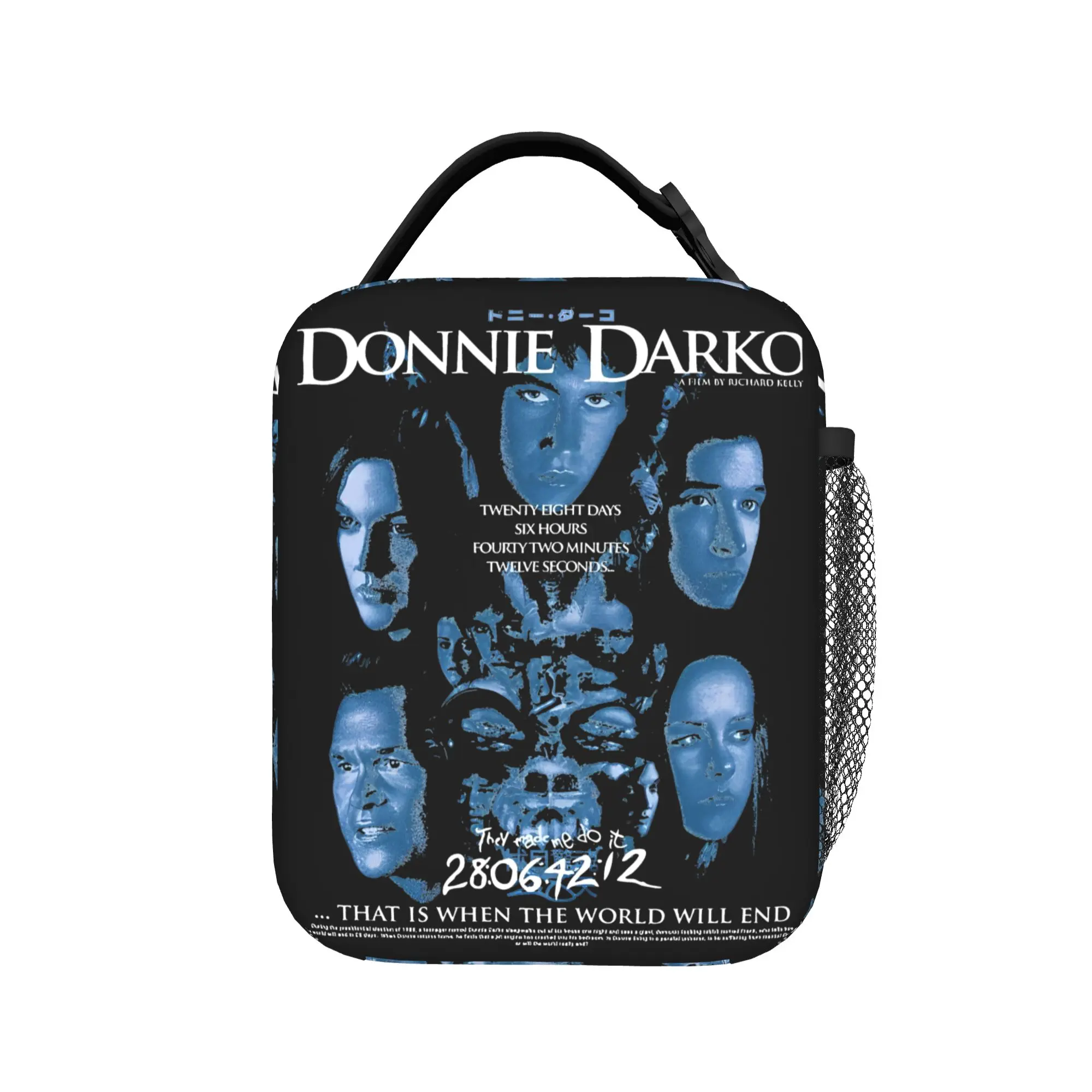 Donnie Darko That is when the world will end Insulated Lunch Bags Thermal BagMeal Container  Large Tote Lunch Box Food Bag