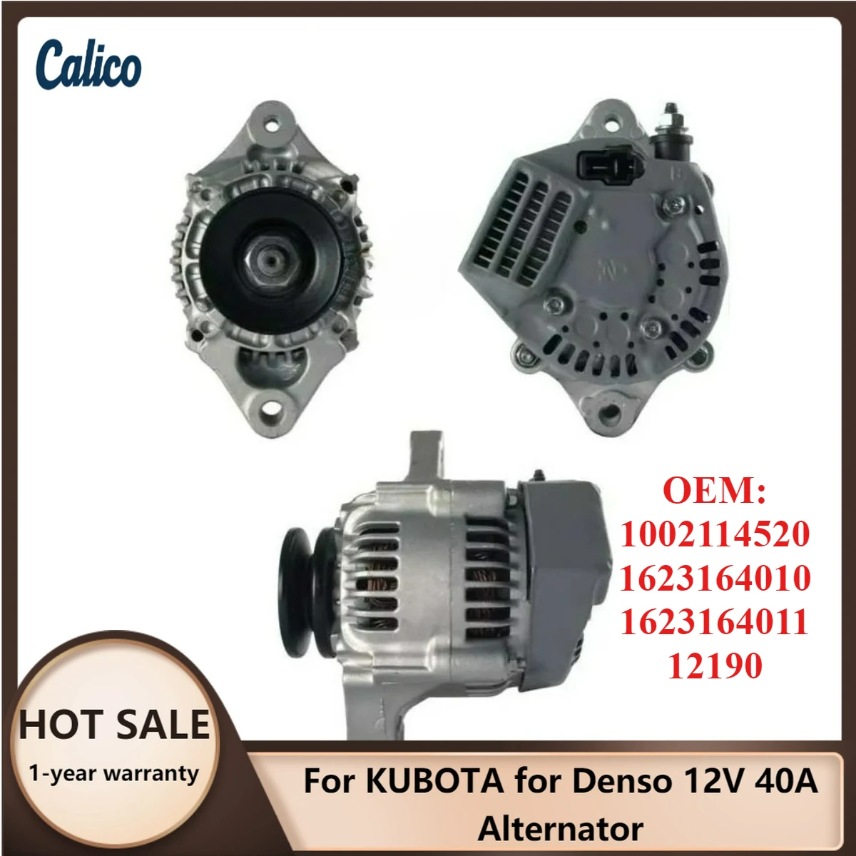 

Высококачественный материал для генератора KUBOTA Denso 12V 40A (номера 1002114520, 1623164010, 1623164011, 12190)