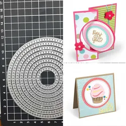 Frame Round background DIY Metal Cutting Dies Stencil Scrapbook Album Stamp Paper Card Embossing Decor Craft Knife Mould