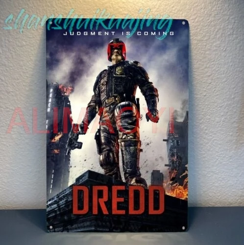 Judge Dredd Scifi Movie Metal Poster Tin Sign 20x30cm Plate sign