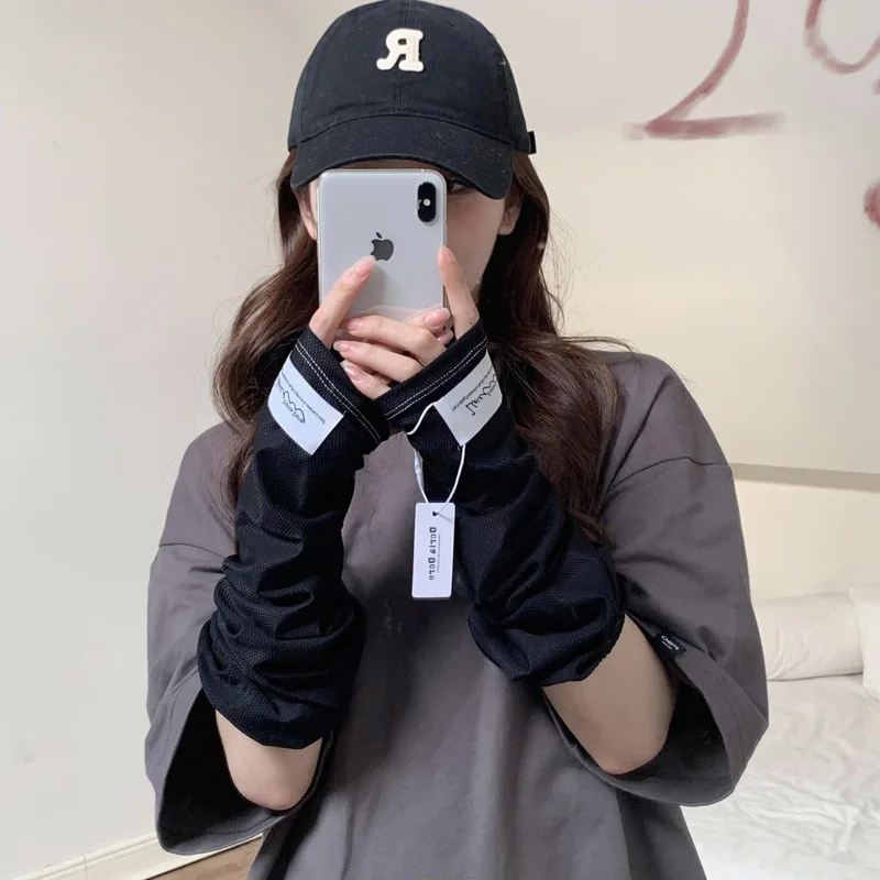 Cotton UV-protective Arm Sleeves for Women—summer Outdoor Cycling Driving and Mosquito-repellent Arm Guards Loose-fit Armsleeves