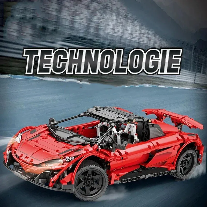

1886PCS 1:10 Scale City Super Car Model Bricks Remote Control Racing Car Building Blocks Desktop Decoration Toys Holiday Gifts